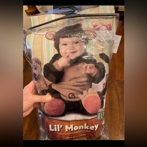 Monkey costume (6-12 mos size)
